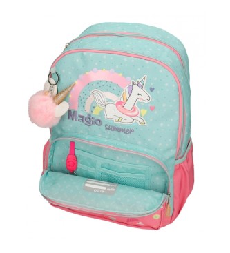 Enso Enso Magic summer turquoise backpack double compartment