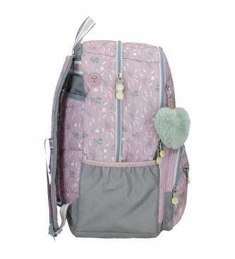 Enso Enso Piękny plecak dwukomorowy fioletowy