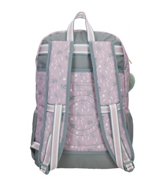 Enso Enso Piękny plecak dwukomorowy fioletowy