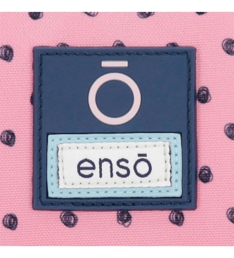 Enso Bonjour nahrbtnik z dvema predelkoma roza barve