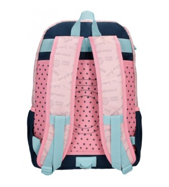 Enso Bonjour backpack double adaptable compartment pink