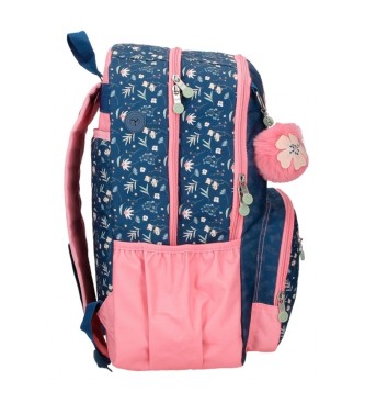 Enso Dwukomorowy plecak Ciao Bella w kolorze granatowym