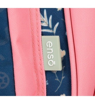 Enso Ciao Bella double compartment navy backpack