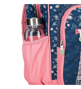 Enso Dwukomorowy plecak Ciao Bella w kolorze granatowym