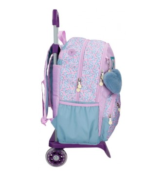 Enso Enso Cute Girl double compartment backpack with trolley