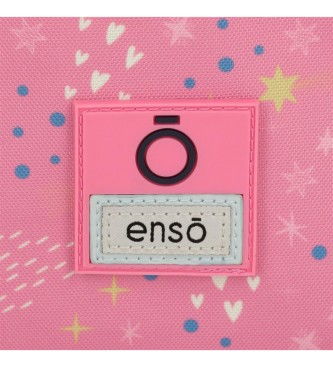 Enso Enso Dreams come true ryggsck med dubbla fack bl, rosa