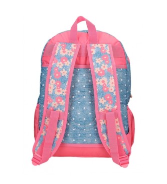 Enso Mochila de duplo compartimento Enso Little Dreams cor-de-rosa