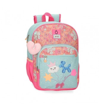 Enso Ballons adaptable school backpack 38 cm turquoise