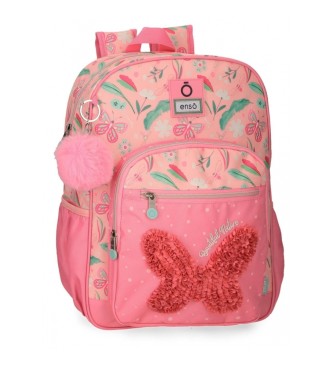 Enso Enso Beautiful nature trolley attachable school backpack pink
