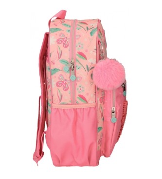 Enso Enso Beautiful nature trolley attachable school backpack pink