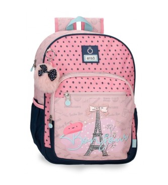 Enso Bonjour 38cm pink school backpack