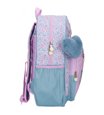 Joumma Bags Enso Sac  dos scolaire pour fille mignonne lilas -30x38x12cm