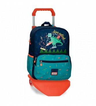 Enso Enso Dino School Backpack navy blue