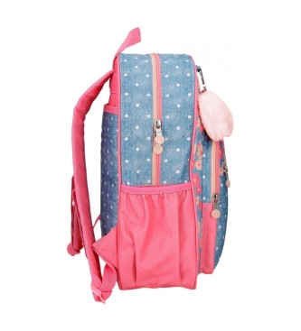 Enso Plecak szkolny Little Dreams 38 cm z możliwością dostosowania, różowy