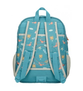 Enso Enso Mr Crab 38cm trolley attachable school backpack blue