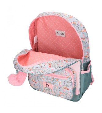 Enso Tropical love trolley sac  dos scolaire attachable rose