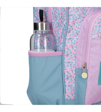 Joumma Bags Enso Cute Girl computer backpack two adaptable compartments lilac -32x42x14cm