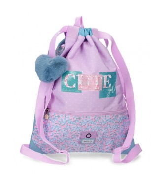 Joumma Bags Enso Cute Girl backpack bag lilac -35x46x0,5cm