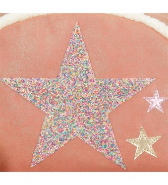Enso Enso Shine Stars purse pink, green -14x10x5cm