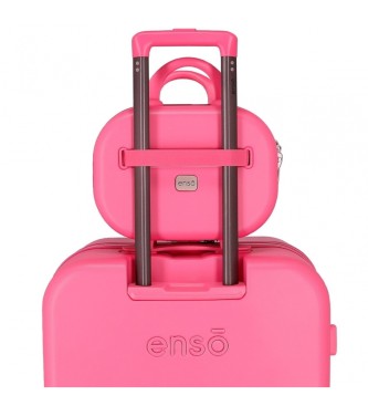 Enso ABS toiletry bag Enso Annie adaptable fuchsia