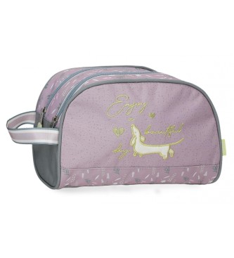 Enso Toilet bag Enso Beautiful day adaptable Double Compartment purple