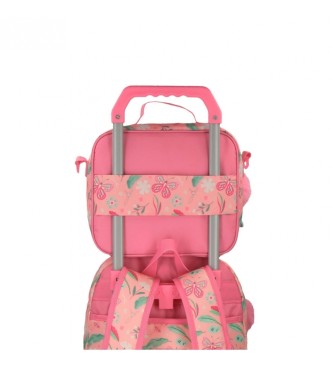 Enso Enso Lepa naravna toaletna torbica z nastavljivim naramnim pasom roza barve