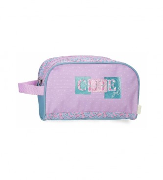 Enso Enso Cute Girl Toiletry Bag Double Compartment lilac -26x16x11cm