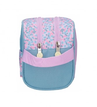Enso Enso Prikupna dekliška toaletna torbica z dvojnim predalom lila -26x16x11cm