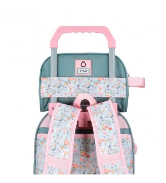 Enso Toilet bag Tropical love double compartment pink