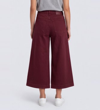 Essentiel Antwerp Bermudashorts i denim, farve karry og bordeaux