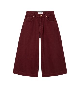 Essentiel Antwerp Bermudashorts i denim, farve karry og bordeaux