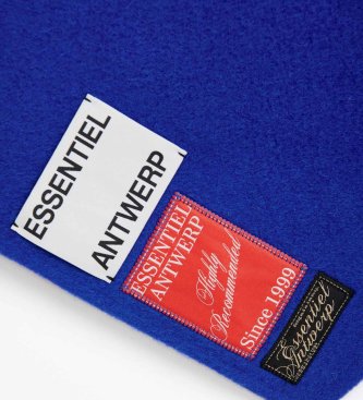 Essentiel Antwerp Écharpe Kaap double face bleue