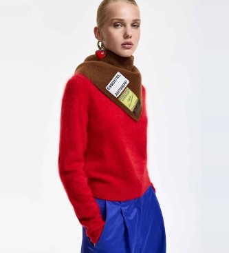 Essentiel Antwerp Écharpe Kaap Double Face marron