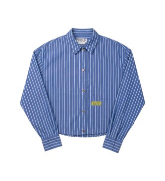 Essentiel Antwerp Camisa Cropped Kabu azul