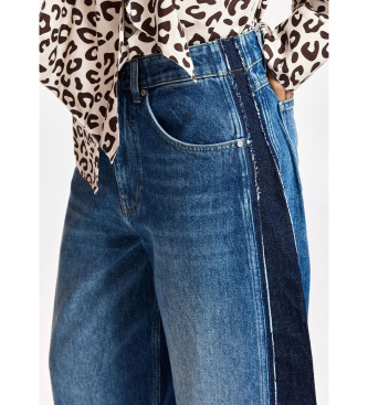 Essentiel Antwerp Jeans de pernera tipo barril con paneles azul
