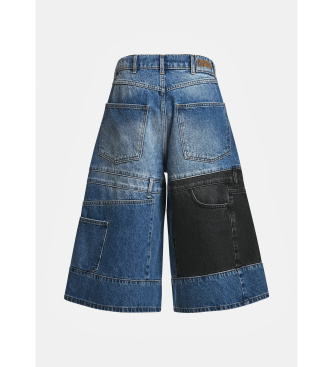 Essentiel Antwerp Blauwe tweedelige patchwork jeans