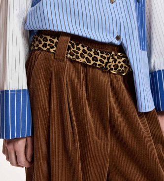 Essentiel Antwerp Kitsch Cordhose mit weitem Bein, braun