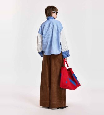 Essentiel Antwerp Kitsch Cordhose mit weitem Bein, braun