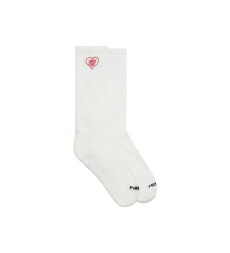 Family First Chaussettes Coeur blanc