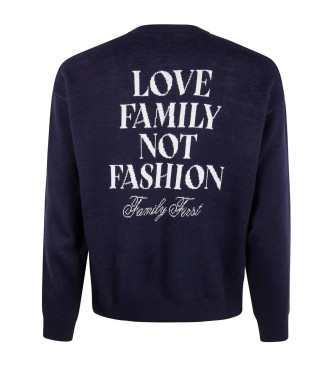 Family First Navy logo jumper
