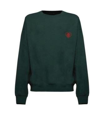 Family First Sweat-shirt Heart green