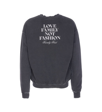 Family First Sudadera Vintage negro