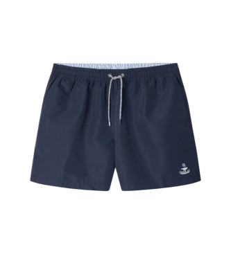 Faonnable Logo Solid Navy Badeanzug