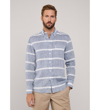 Faonnable Blue striped shirt