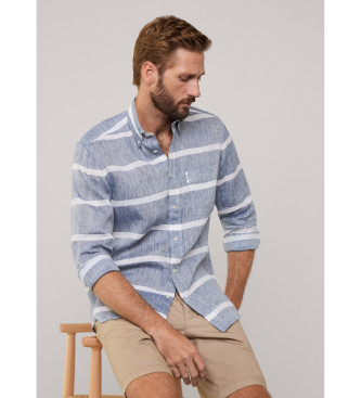 Faonnable Blue striped shirt