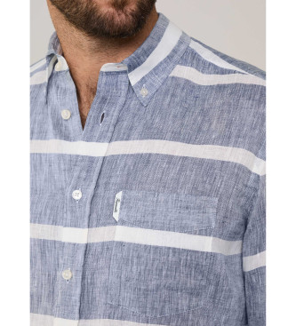 Faonnable Blue striped shirt