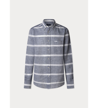 Faonnable Blue striped shirt