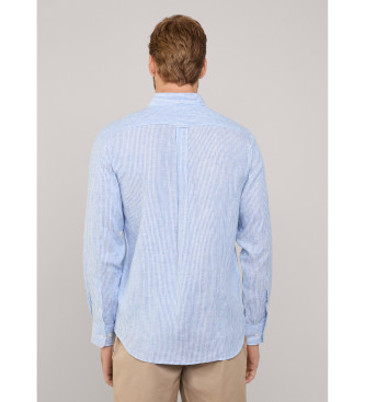 Faonnable Camisa Bengal azul