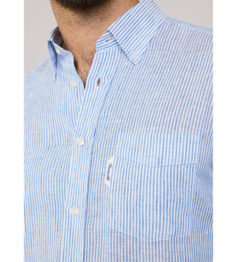 Faonnable Camisa Bengal azul