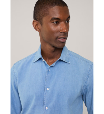 Faonnable Camicia in cotone blu